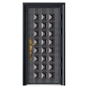 Puerta de Entrada Residencial Moderna y Popular, a Prueba de Balas, Doble Antirrobo, de Aluminio Fundido y Hierro, para Exteriores - Product Image 3