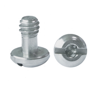Roestvrijstalen 1/4 "-20 Verborgen Gipsplaat Metalen Karteling Statief Sleuf Badkamer Lange Vaste Basis D Ring Cameraschroef