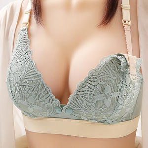 Soutien-gorge d'allaitement en dentelle à ouverture frontale pour la grossesse et l'allaitement post-partum – Confortable et élégant - Product Image 2