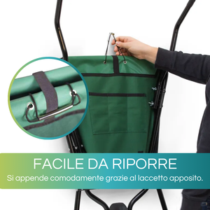 Carretilla de Jardín de Tela con Capacidad de 70 Litros y 45 kg, Resistente para Uso en Exteriores - Product Image 5