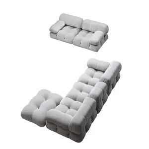 乔纳森·阿德勒高品质意大利风格沙发套装方形模块化豪华布艺客厅沙发