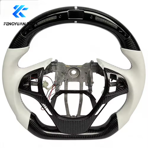 Volante Deportivo LED de Fibra de Carbono Forjada y Cuero para <span class=keywords><strong>Hyundai</strong></span> BK2 <span class=keywords><strong>Genesis</strong></span> Coupe G70 G80 GV70 GV80 2010 2012 2013 <span class=keywords><strong>2022</strong></span> - Product Image 1