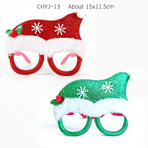 15 Piezas de Gafas Navideñas de Fábrica, Gafas Brillantes para Fiestas, Monturas de Gafas de Plástico Ecológico, Accesorios de Decoración Navideña - Product Image 4