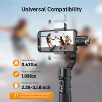 Hohem pour ISteady Mobile+ Stabilisateur de cardan pour smartphone à 3 axes Ultra grand angle 600 °   Enregistrement vidéo Inception pour Android iPhone