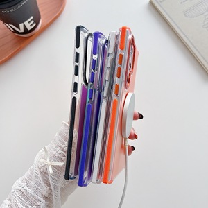 Funda de teléfono magnética translúcida con marco de Metal para Samsung S25Ultra, funda protectora A56 A36 A26 A16, diseño degradado de Color - Product Image 6