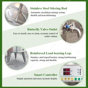 Pasteurisateur de Lait en Batch à Capacité Personnalisable en Acier Inoxydable avec Pompe Automatique Haute Précision pour Miel, Œufs et Jus de Fruits - Product Image 4