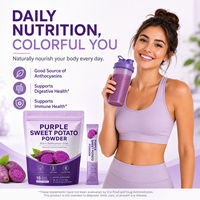 Poudre de Patate Douce Violette en Gros 2500mg avec 10mg de Resvératrol, Açaï, Baies de Sureau, Hibiscus et Anthocyanine – Superaliment Riche en Antioxydants en Vrac
