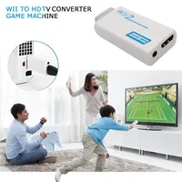 Adaptateur Full HD compatible HDMI pour convertisseur de console Wii avec câble audio-vidéo Jack 3.5mm 720P pour écran de moniteur PC HDTV