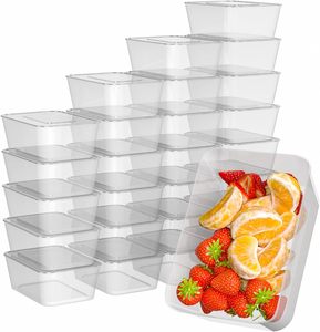 500ml 650ml 750ml 1000ml <b>Clear</b> Transparent PP Disposable Plastic Lunch Box Food <b>Containers</b> Microwave Safe Food Packaging Carton - Product Image 2