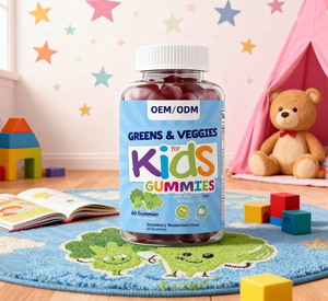 Fabricant de bonbons super verts pour enfants bonbons aux fruits et légumes gommes multivitamines pour enfants OEM - Product Image 2