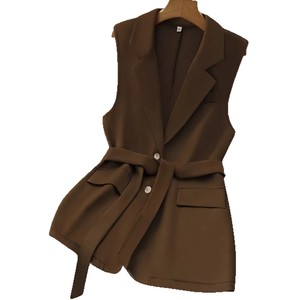 Abito da donna europeo americano alla moda stile britannico collo ampio gilet gilet gilet per Cross-Border - Product Image 5