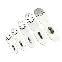Loquet antivol moderne en acier inoxydable pour porte, tiroir, armoire, installation par vis avec cadenas suspendu