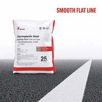 Peinture de marquage routier en polyester à finition brillante, séchage rapide, pour les marquages des intersections, des passages pour piétons et du trafic routier, emballage de 25 kg