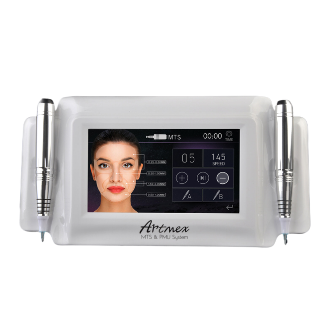 2 1 Electric OEM Aluminium Alloy Anti-aging Skin Firming Acne Treatment Permanent Makeup Machine 6000-8000rpm 0.2-3.0mm Needle