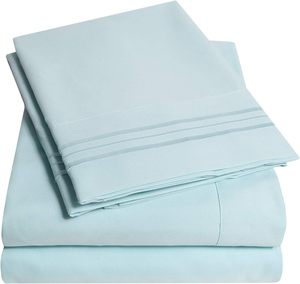 Kích Thước Đầy Đủ Thoải Mái Thoáng Khí 4 Mảnh Tấm Đặt Sâu Túi Tấm Ga Giường Đặt Cho Khách Sạn - Product Image 1