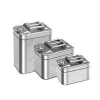 Bidon de carburant portable en acier inoxydable SIR de 5L à 80L, respectueux de l'environnement, pour essence