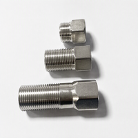 Adaptateur d'extension hexagonal forgé en acier inoxydable 201 304 BSPP BSPT 3/4' 3-7cm, filetage mâle, surface lisse, raccords de tuyauterie basse pression