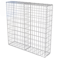 Clôture en maille de gabion en fil de fer galvanisé Panier de mur de soutènement rempli de roche Clôture soudée rentable pour clôturer les treillis et les portes