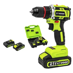 21V Cordless Electric Drill Portable Electric Tool Hammer Battery Operated Drill Brushless Drill