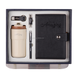 Elegant Stainless Steel Notebook & Bottle <b>Gift</b> <b>Set</b> for Business-Custom Logo Promotional <b>Gifts</b> for Back to School Events - Product Image 1