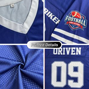 Tùy chỉnh bóng đá mỹ Jersey Top lưới khâu với in kỹ thuật số thăng hoa tùy chỉnh bóng đá mặc - Product Image 4