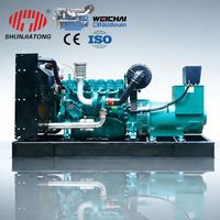 Générateurs Diesel Weichai 250kW 300kW 300kVA de Marque Chinoise de Renom, Alternateur Synchrone Sans Balais Robuste, Démarrage Automatique, Télécommande