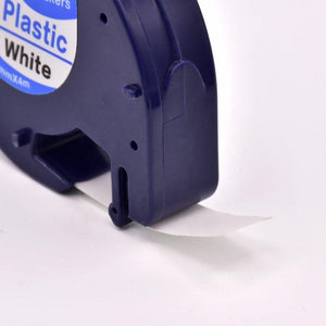 Papel térmico Weemay 12mm * 4m negro sobre blanco plástico <span class=keywords><strong>Dymo</strong></span> etiqueta Compatible <span class=keywords><strong>Letratag</strong></span> 91331/91221/91201/59422 cinta de cinta - Product Image 4