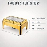 Chauffe-Plat Professionnel à Alcool pour Hôtels et Restaurants, Équipement de Maintien au Chaud pour Buffets et Événements, Plat de Présentation Chauffant pour Mariages