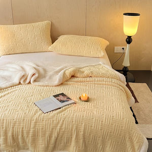 Manta <span class=keywords><strong>de</strong></span> Jacquard <span class=keywords><strong>de</strong></span> Poliéster con Técnica <span class=keywords><strong>de</strong></span> Piel <span class=keywords><strong>de</strong></span> Cordero, Nueva Tendencia <span class=keywords><strong>de</strong></span> <span class=keywords><strong>Invierno</strong></span>, para Ropa <span class=keywords><strong>de</strong></span> Cama - Product Image 2