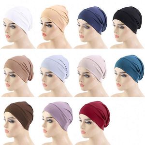 Bonnet Tube Antidérapant pour Femmes, Couleur Unie, Extensible et Respirant, pour Hijabs et Dreadlocks - Product Image 3