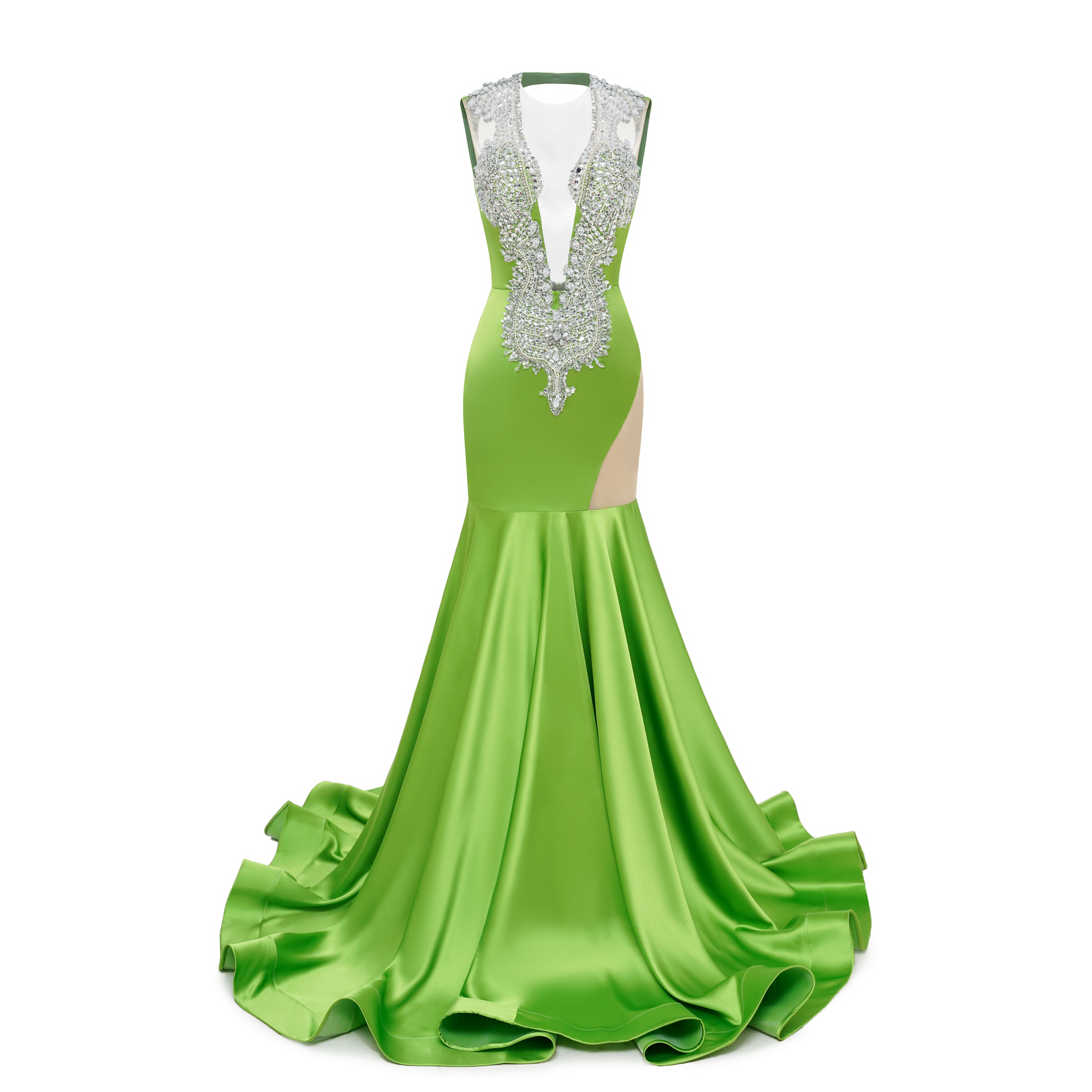 satin mermaid wedding dress sweetheart neckline Luxury Ivory Sweetheart High Split Satin Mermaid Wedding Dresses