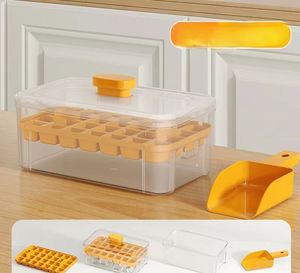 Molde de silicona antiadherente de gran capacidad para cubitos de hielo con 28/56 rejillas, accesorio de cocina para el hogar - Product Image 3
