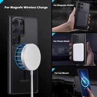 Étui de téléphone magnétique en PC mat pour Samsung Galaxy S26 S24 ultra S23FE S22plus A56 A17 A05, coque arrière rigide antichoc