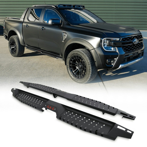 Pedane Laterali in Acciaio Rinforzato per <span class=keywords><strong>Ford</strong></span> <span class=keywords><strong>Ranger</strong></span> T6 T7 T8 T9 2012-2026 4x4 Pickup Truck - Barre Nerf - Product Image 1