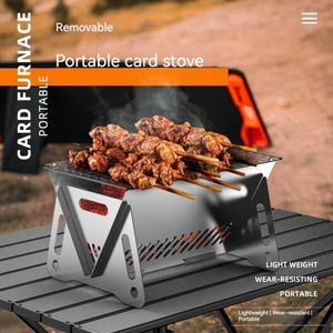 Parrilla de Acero Inoxidable Resistente, Plegable, Portátil y Desmontable, para Cocinas Exteriores y Uso Doméstico, Personalizable (OEM) - Product Image 4