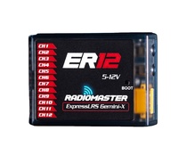   Récepteur PWM ER12 Gemini ELRS 12 canaux double RF 2,4 GHz longue portée Diversity RX pour avion RC à voilure fixe