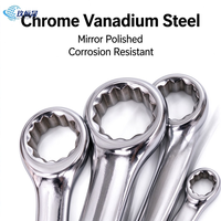 Jeu de clés à douilles CRV 8 pièces avec cliquet réversible 1/4 ", 3/8 ", 1/2 " pour l'entretien des véhicules