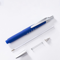 Bolígrafos ABS de regalo de Hotel personalizados, bolígrafo Rollerball de plástico promocional, ancho de escritura de 1,0mm, logotipo impreso personalizado Popular