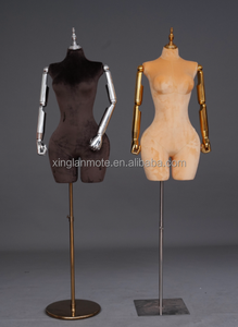 Maniquí de terciopelo BBL curvilíneo brasileño para mujer, forma de vestido de novia, medio cuerpo, talla grande, busto grande, trasero, ajustable para ropa - Product Image 3