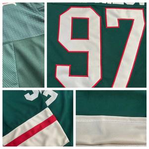 Custom Wild Minnesota Ijshockey Jersey Geborduurde Shirts Gestikt Uniform Sportkleding #97 Kaprizov #29 Fleury #7 Faber #36 #14 - Product Image 5