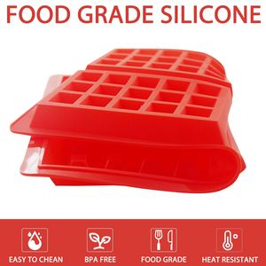 4 Cavities <b>Waffle</b> Mold Muffin Pans Silicone <b>Waffle</b> <b>Maker</b> Baking Tray Mold for <b>Waffle</b> Cake Chocolate Craft Candy Soap Baking - Product Image 3