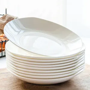 Wholesale Tableware Dish Plate Set Ceramic Dinner Custom Ceramic Plate Cheap Bulk Dinner Restaurant Plates