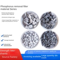 Matériau filtrant poreux en granulats à base de calcium pour l'élimination de l'azote et du phosphate, restauration écologique des rivières, des lacs et des zones humides artificielles