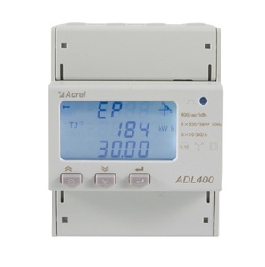 มิเตอร์วัดพลังงานไฟฟ้าสามเฟส Acrel ADL400 แบบติดตั้งบนราง DIN 3x230/400V 3x10(80)A RS485 Modbus-RTU มิเตอร์อัจฉริยะแบบหลายอัตราค่าบริการ - Product Image 3