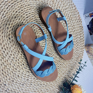 <span class=keywords><strong>Sandalias</strong></span> <span class=keywords><strong>de</strong></span> tacón bajo con hebilla <span class=keywords><strong>de</strong></span> moda <span class=keywords><strong>para</strong></span> <span class=keywords><strong>mujer</strong></span>, <span class=keywords><strong>sandalias</strong></span> <span class=keywords><strong>de</strong></span> verano <span class=keywords><strong>para</strong></span> exteriores con punta abierta, <span class=keywords><strong>de</strong></span> cuero PU - Product Image 3