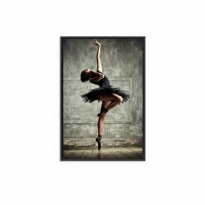 Modern Woman Mural <b>Canvas</b> Art: Elegant Girl Room Decor Print,BLACK <b>FRAMED</b> <b>CANVAS</b> - Product Image 2