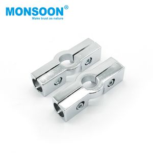 Raccords de tuyauterie en alliage d'aluminium chromé, angle réglable, 3/4/5 voies, connecteur de tube rond de 25 mm pour placard à vêtements - Product Image 1