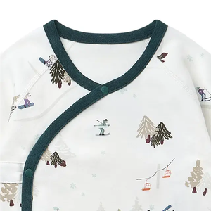 Bebè personalizzato in bambù biologico abbigliamento per bambini autunno neonato abbigliamento per bambini in cotone biologico a manica lunga <span class=keywords><strong>Kimono</strong></span> - Product Image 5