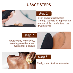OEM ODM Private Label Vegan Autobronzant Écran solaire Produits de bronzage Ingrédients biologiques Mousse <span class=keywords><strong>liquide</strong></span> de bronzage pour le corps - Product Image 6