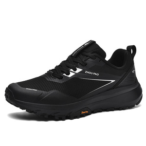 Chaussures de sport et de randonnée pour hommes, basses, antidérapantes, légères, décontractées, avec lacets, semelle extérieure en TPU et caoutchouc - Product Image 1